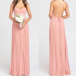 NWT Show Me Your Mumu Rustic Mauve Godshaw Goddess Gown Maxi Dress 2XS